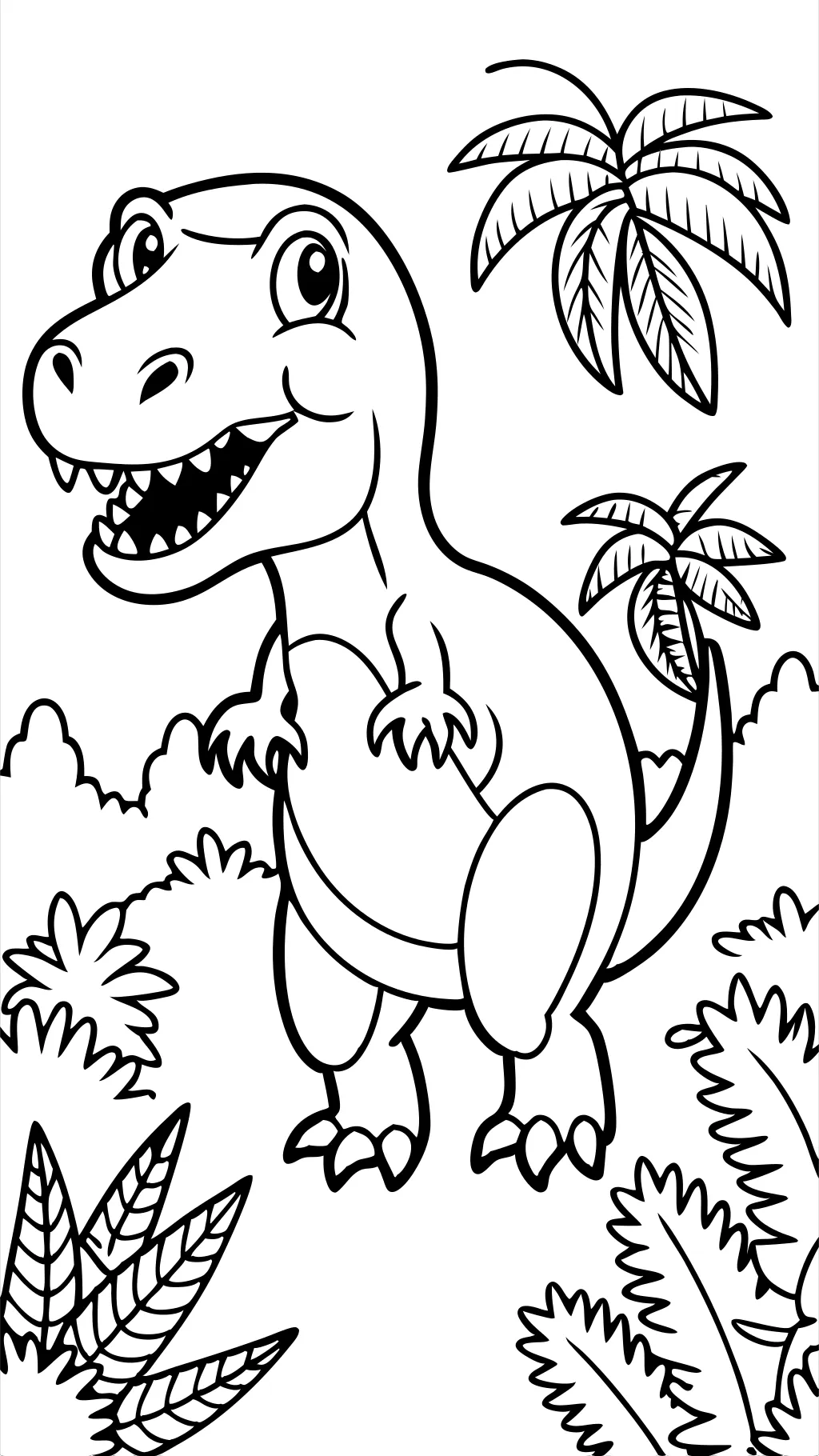 T Rex Coloring Page